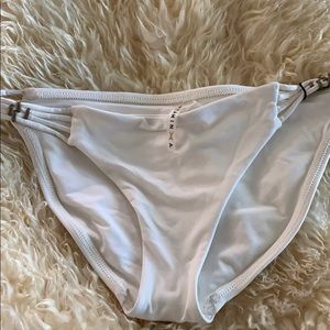 Vitamin A White Bikini Bottom NWT Small